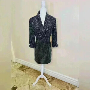 Metallic black and silver Dress